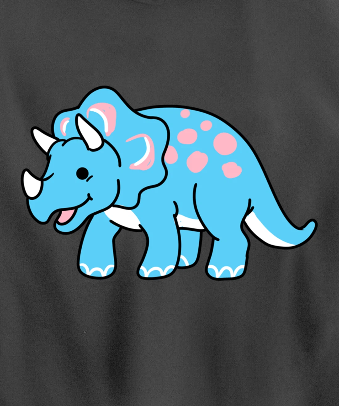 Trans Pride Triceratops Transgender Gift Pullover Hoodie
