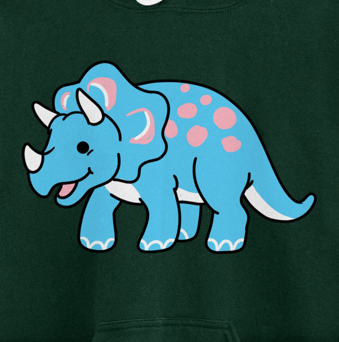 Trans Pride Triceratops Transgender Gift Pullover Hoodie