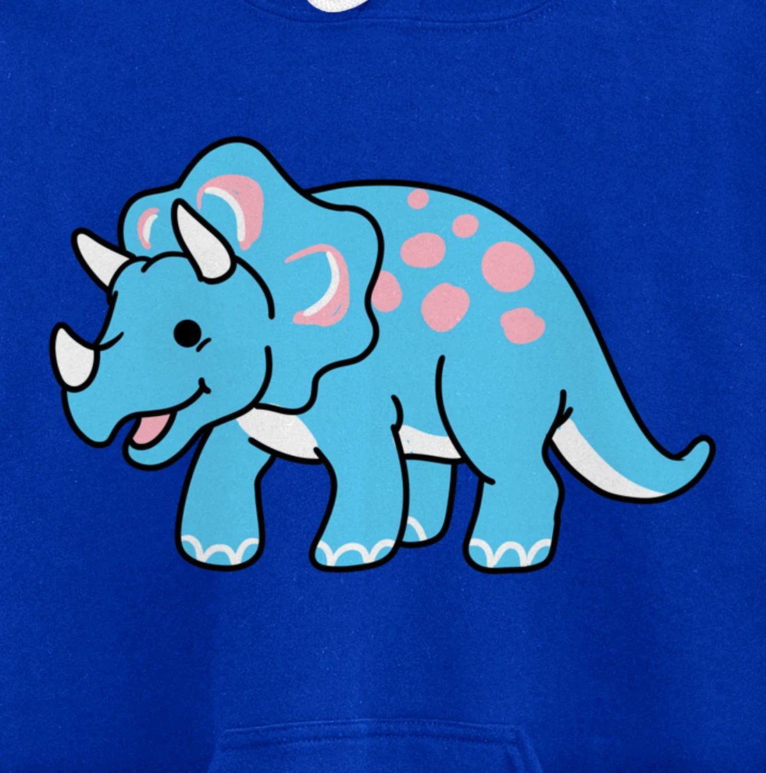 Trans Pride Triceratops Transgender Gift Pullover Hoodie