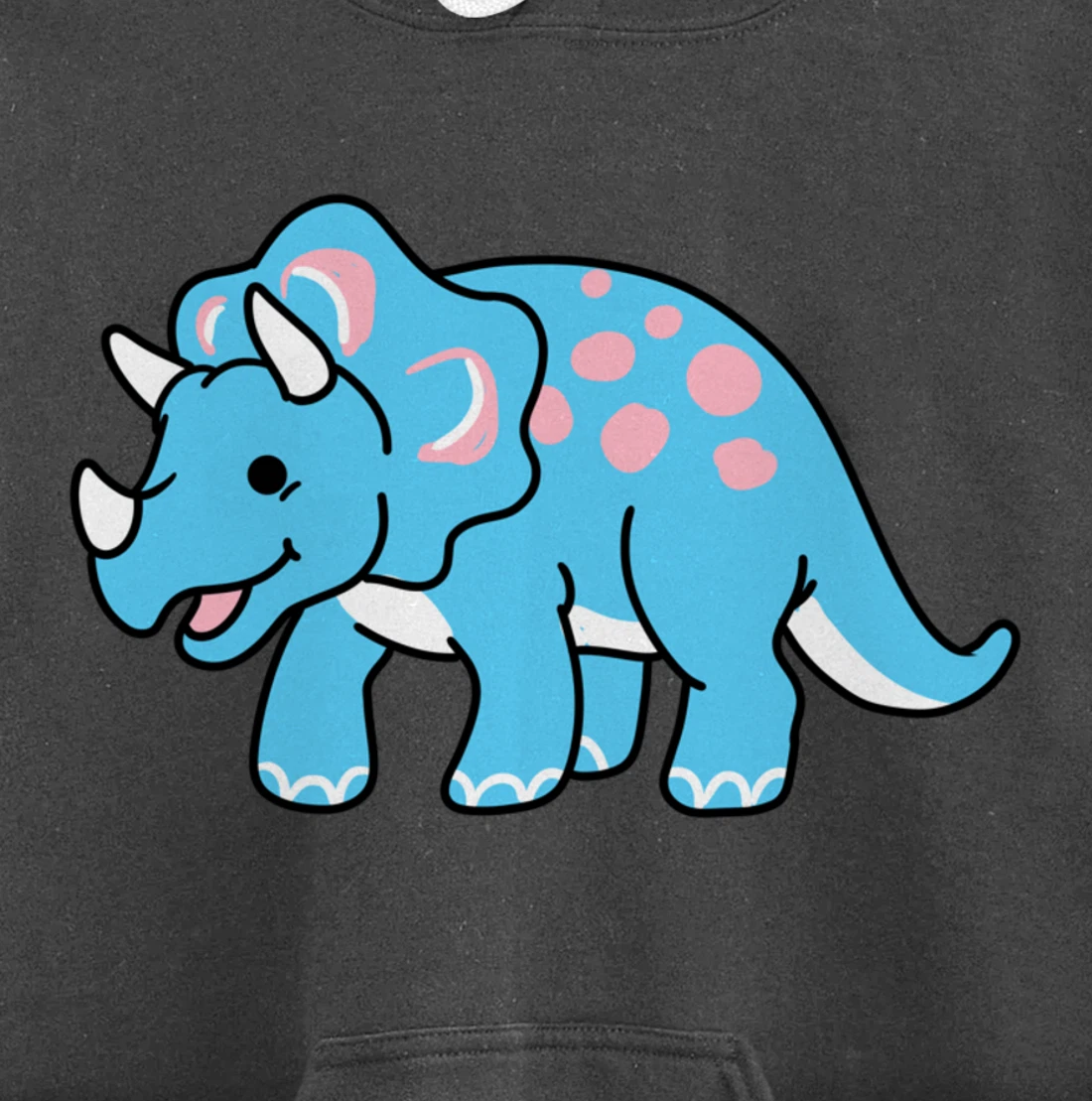 Trans Pride Triceratops Transgender Gift Pullover Hoodie