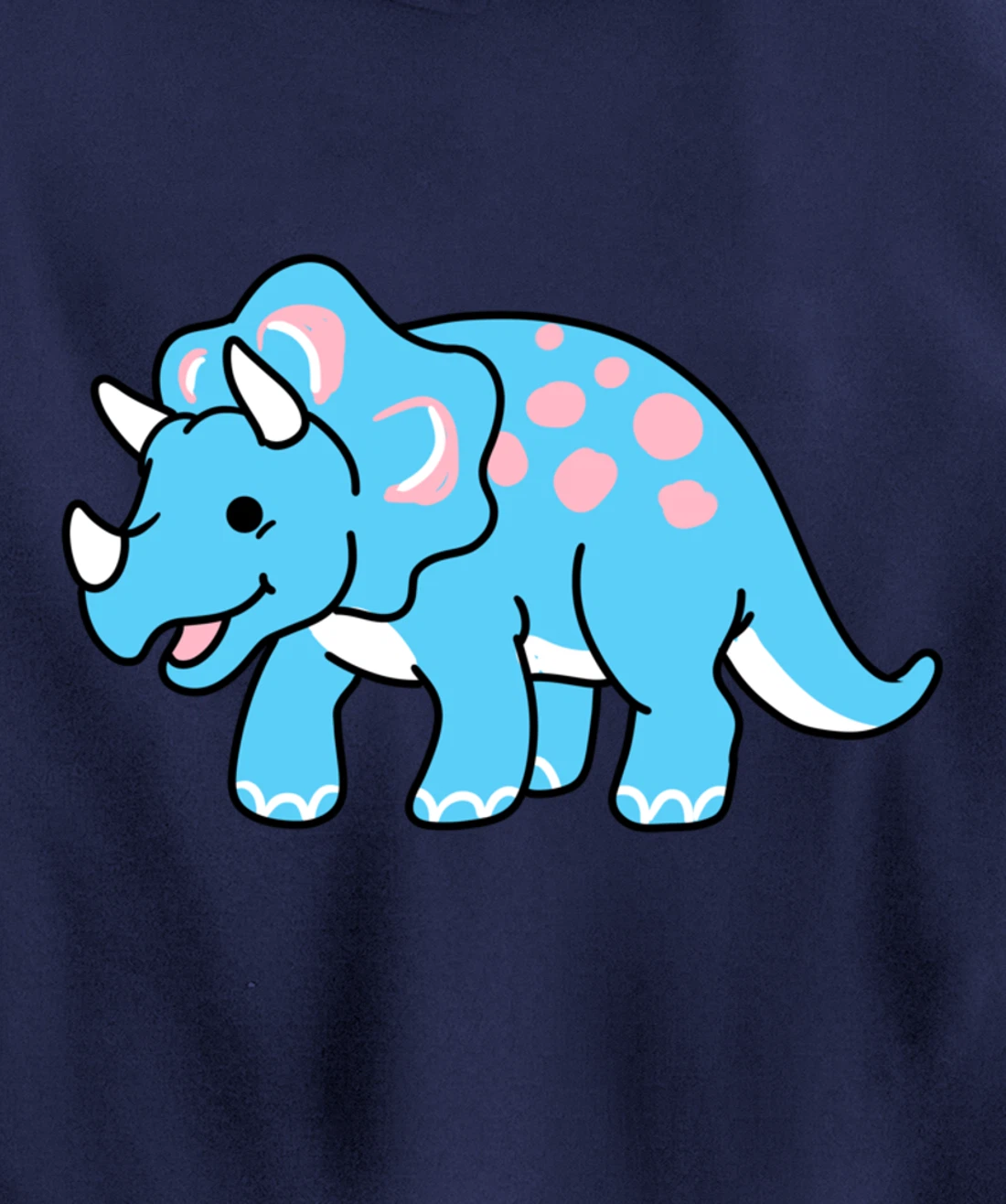 Trans Pride Triceratops Transgender Gift Pullover Hoodie