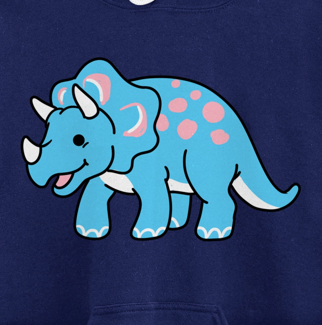 Trans Pride Triceratops Transgender Gift Pullover Hoodie