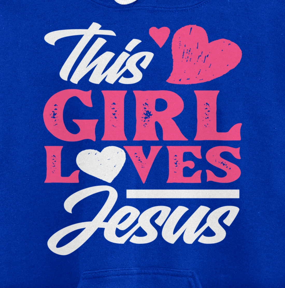 This Girl Loves Jesus - Cute Christian Girl Gift Pullover Hoodie