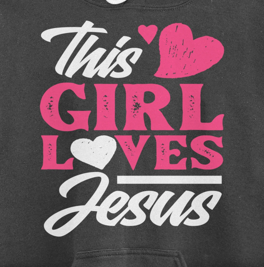 This Girl Loves Jesus - Cute Christian Girl Gift Pullover Hoodie