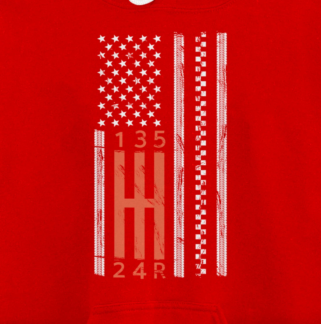 Stick Shift American Flag Manual Transmission Gearbox Pullover Hoodie