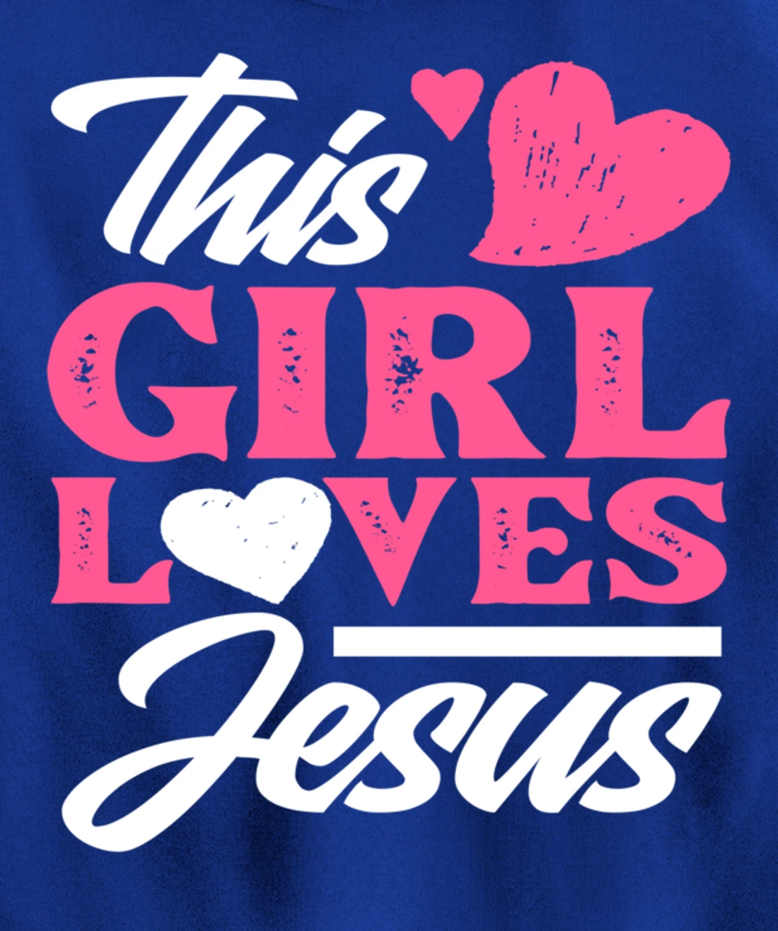 This Girl Loves Jesus - Cute Christian Girl Gift Pullover Hoodie