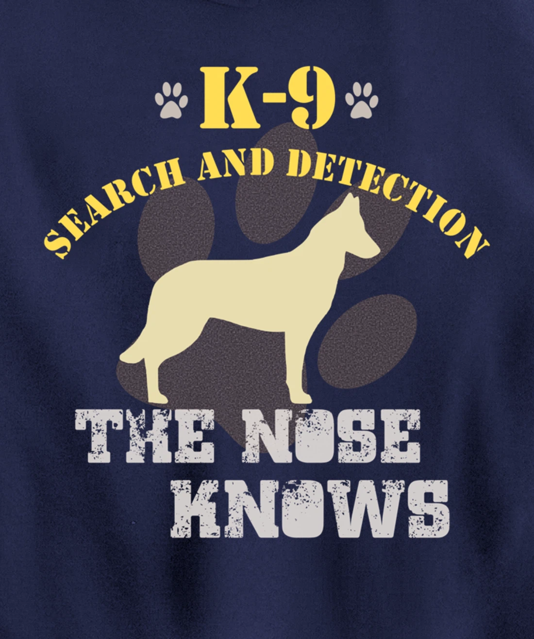 K9 Detection Dog Belgian Malinois Sniffer Tracking Security Pullover Hoodie
