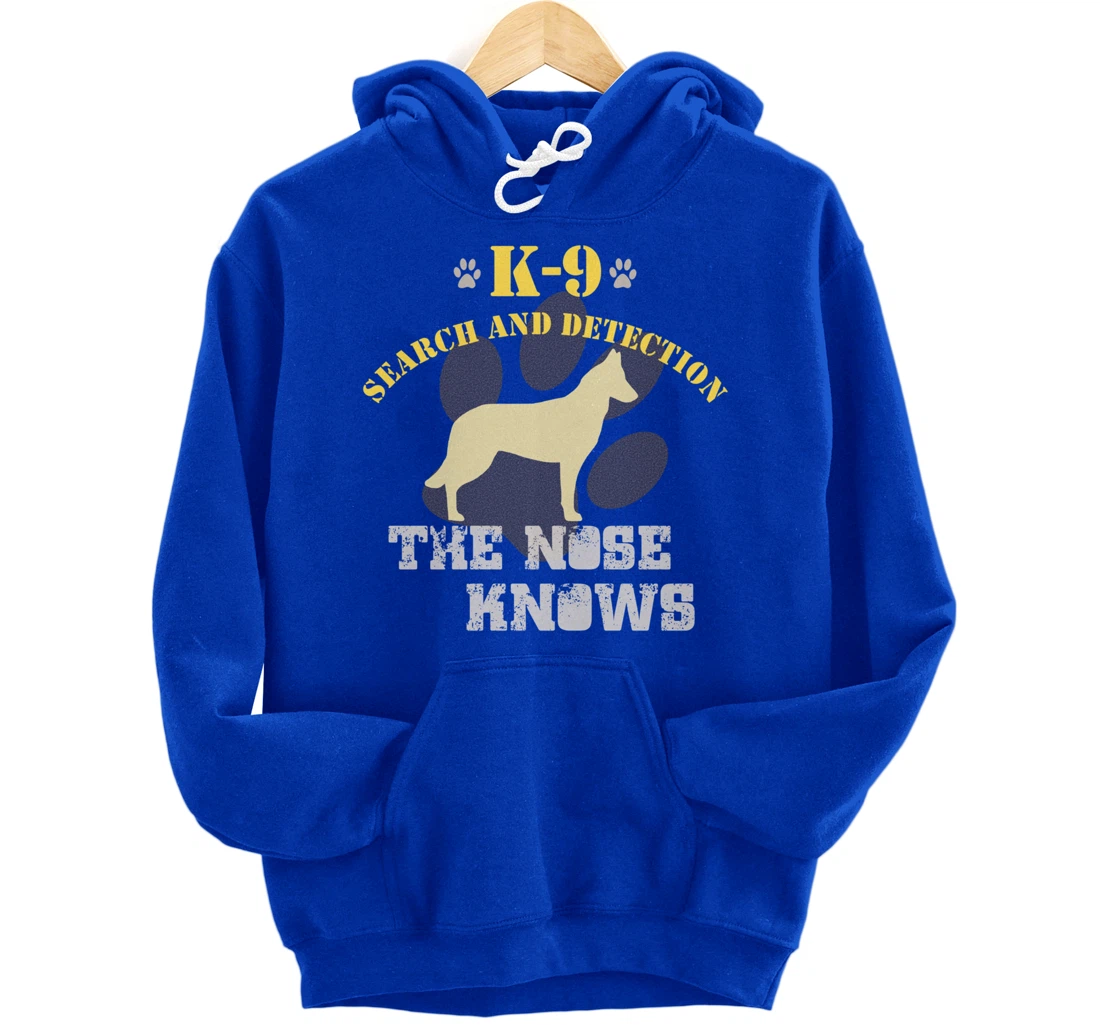 K9 Detection Dog Belgian Malinois Sniffer Tracking Security Pullover Hoodie