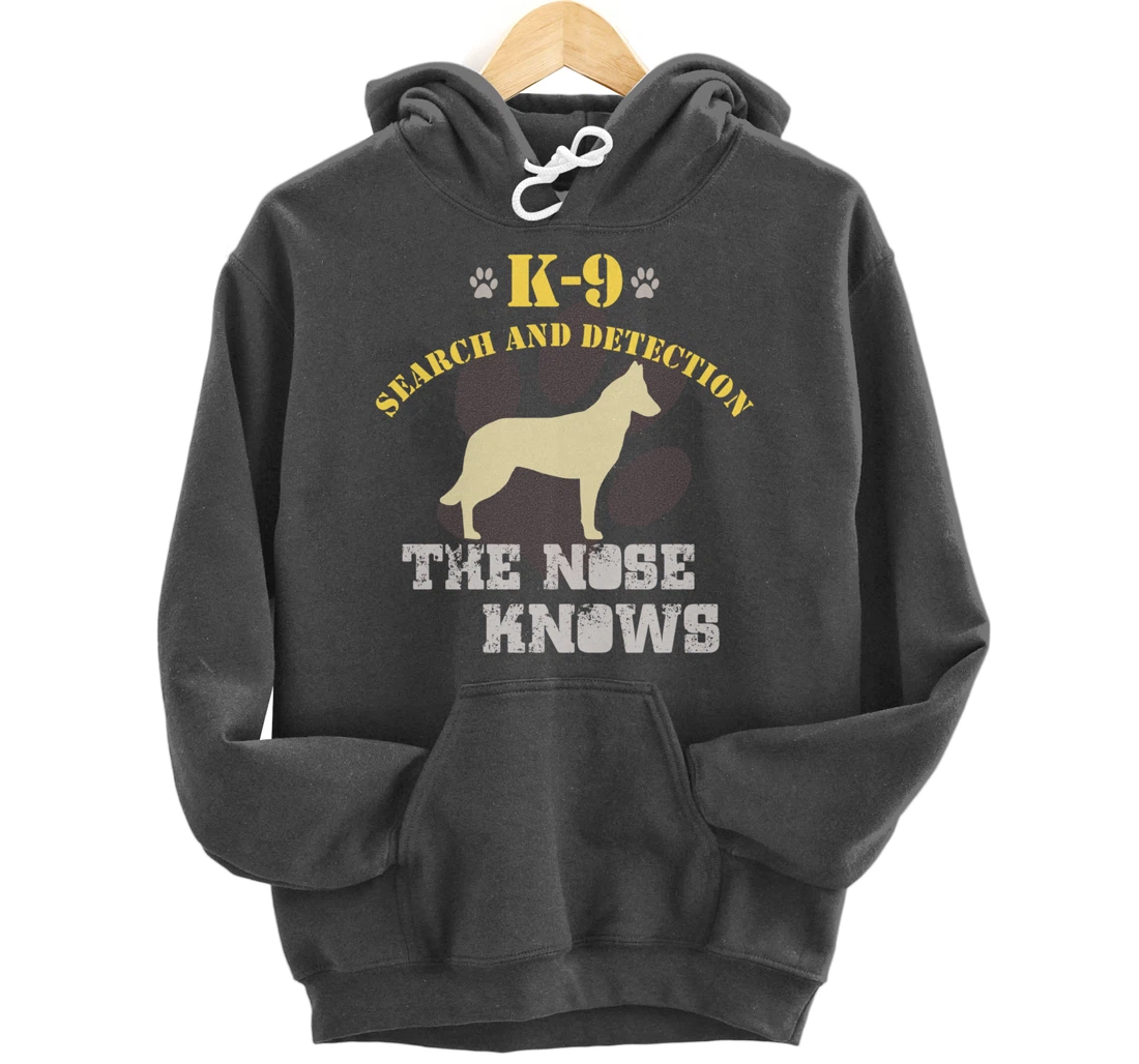 K9 Detection Dog Belgian Malinois Sniffer Tracking Security Pullover Hoodie