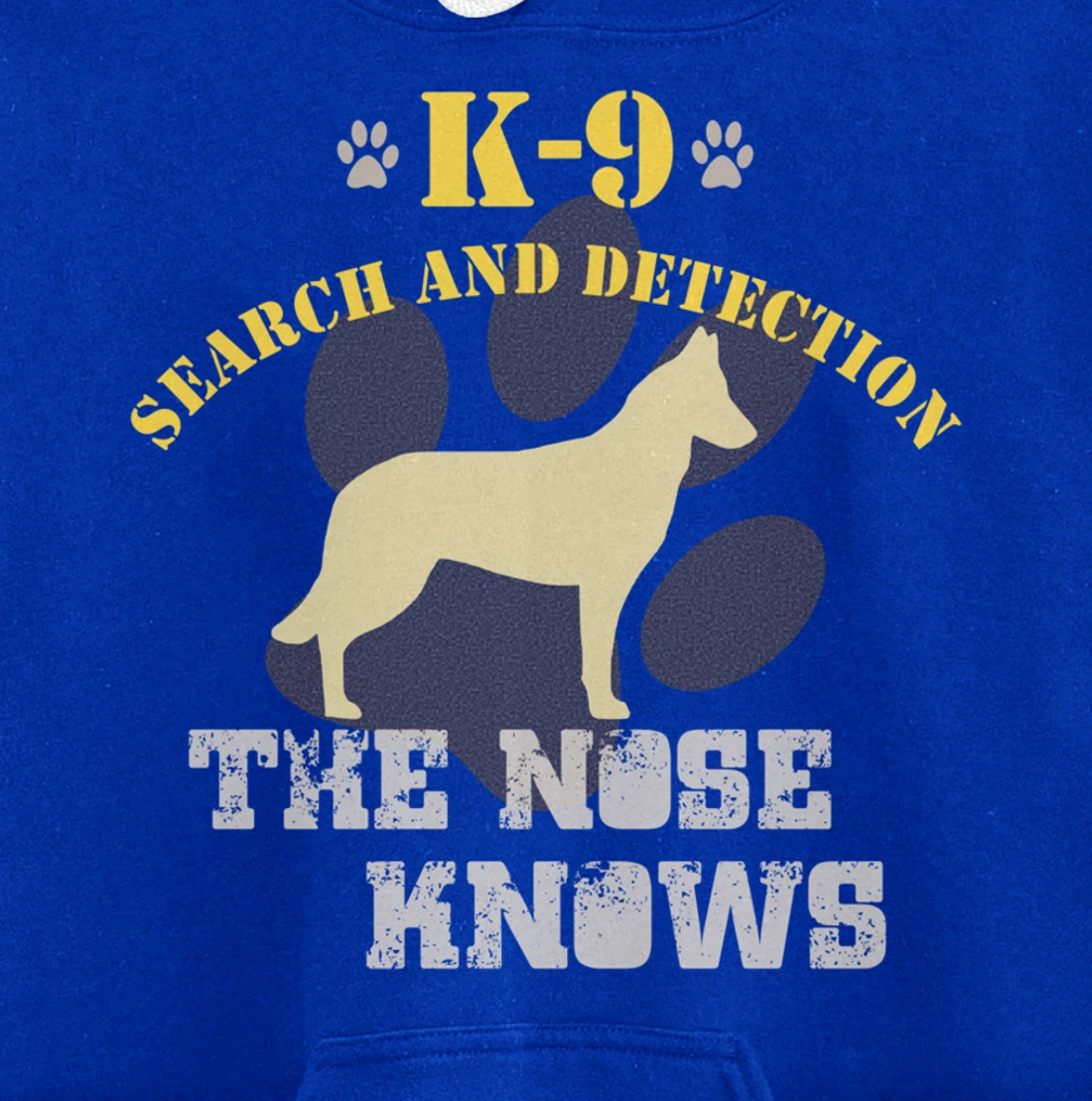 K9 Detection Dog Belgian Malinois Sniffer Tracking Security Pullover Hoodie