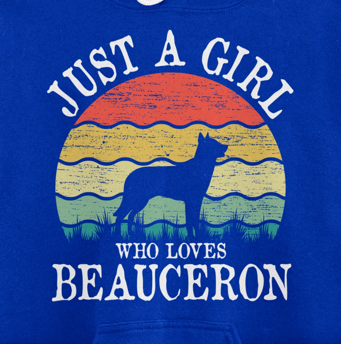 Just A Girl Who Loves Beauceron Dog Lover Pullover Hoodie