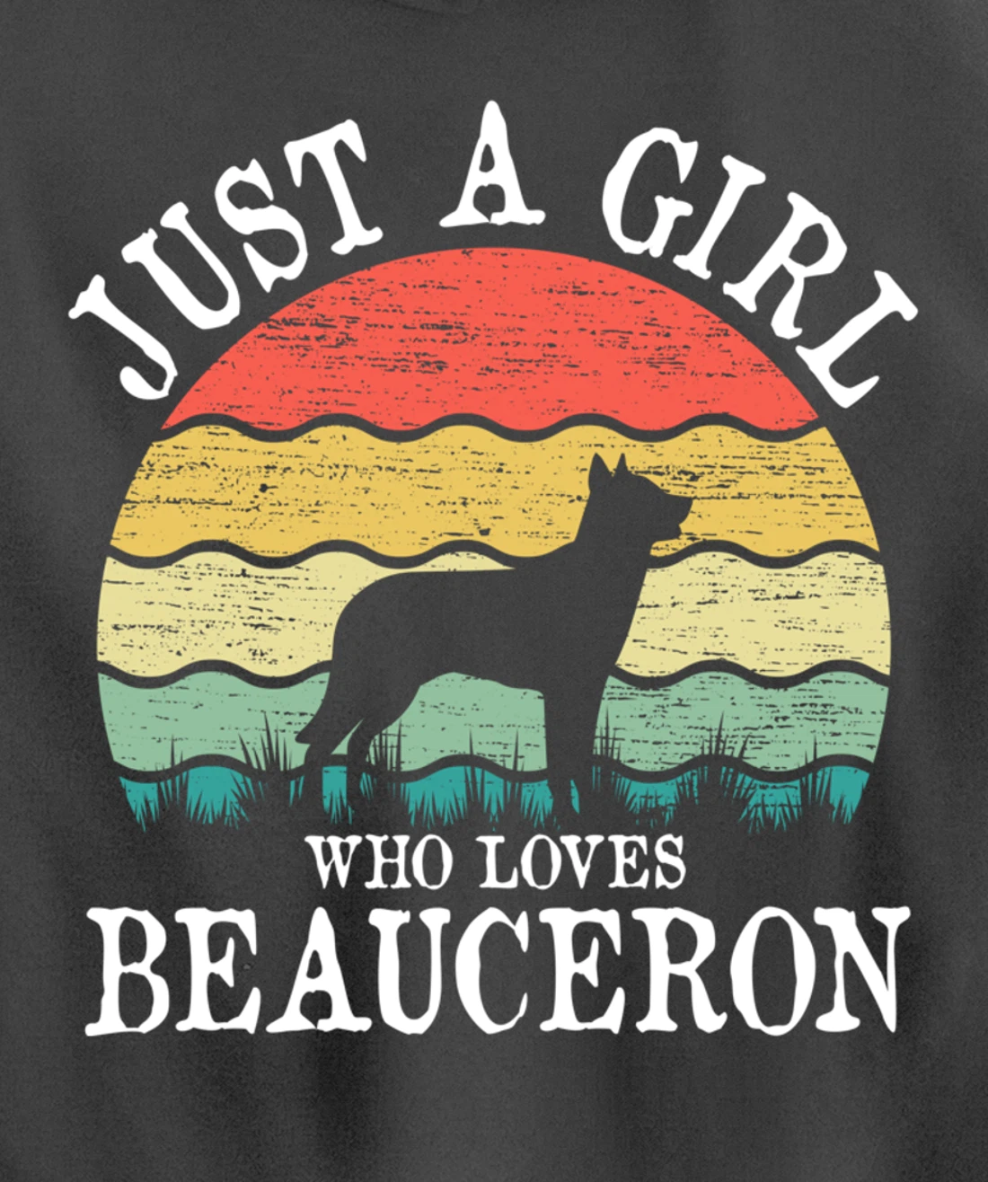 Just A Girl Who Loves Beauceron Dog Lover Pullover Hoodie