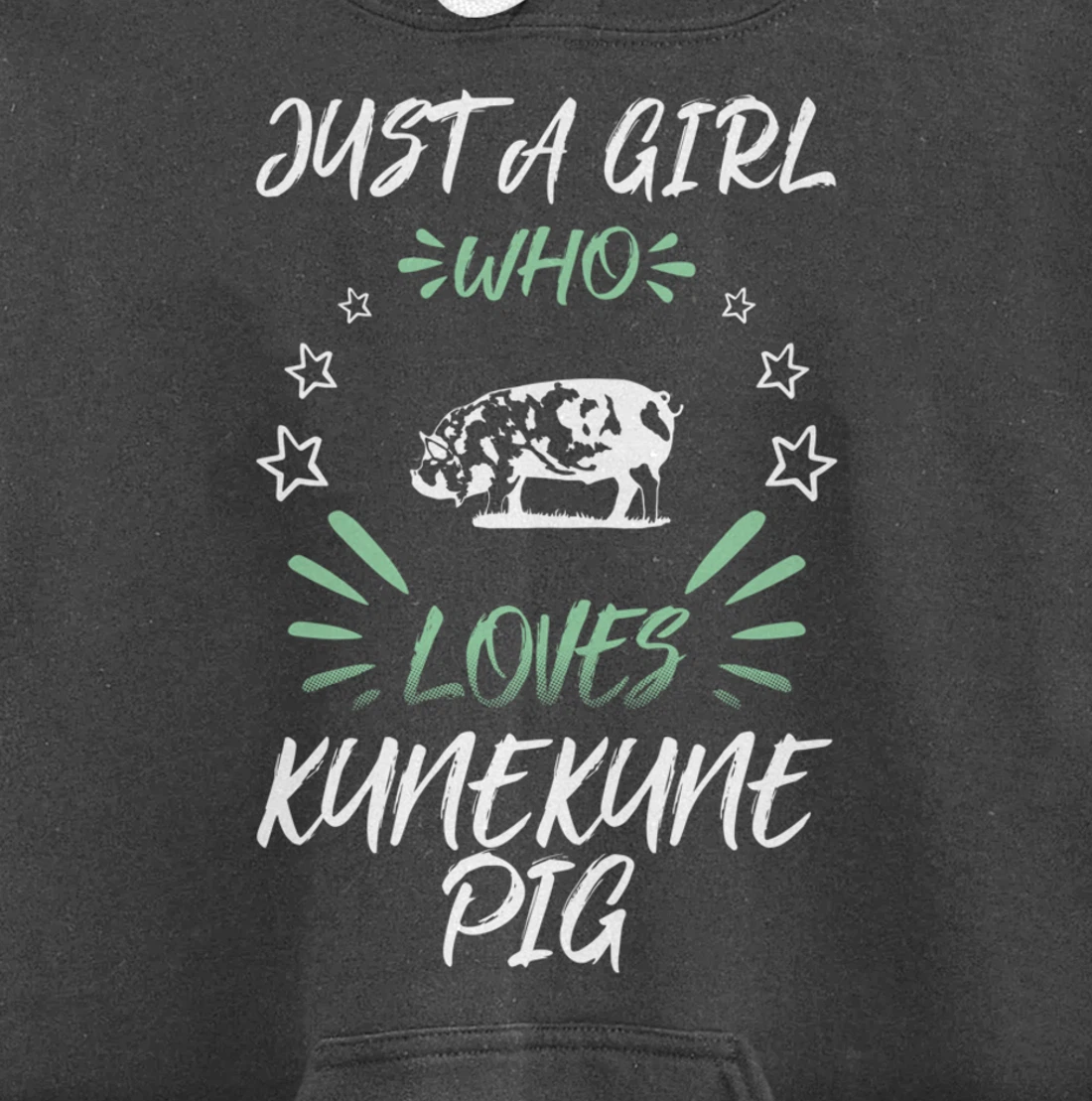 Just A Girl Who Loves Kunekune Pig Pullover Hoodie