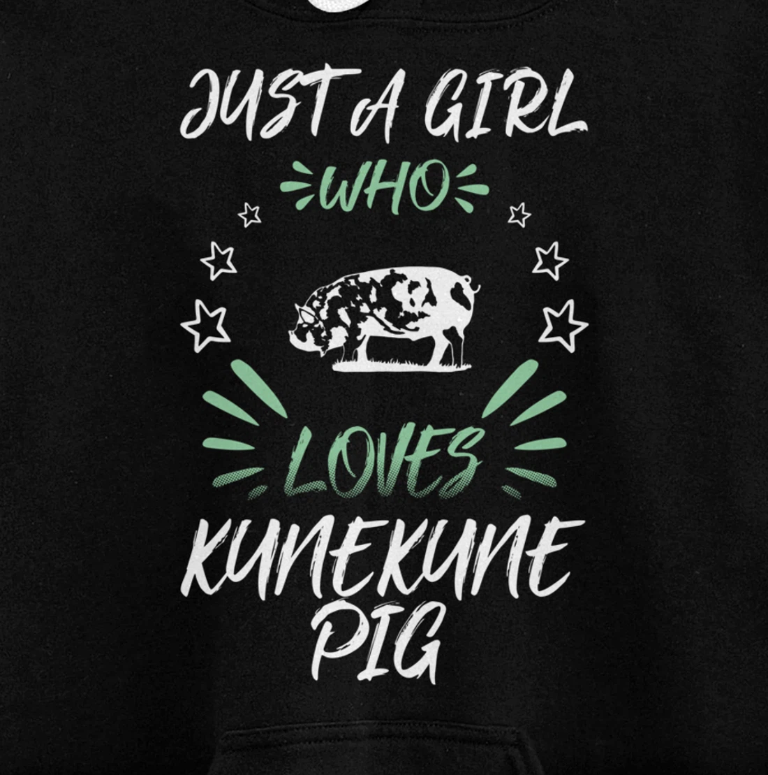Just A Girl Who Loves Kunekune Pig Pullover Hoodie