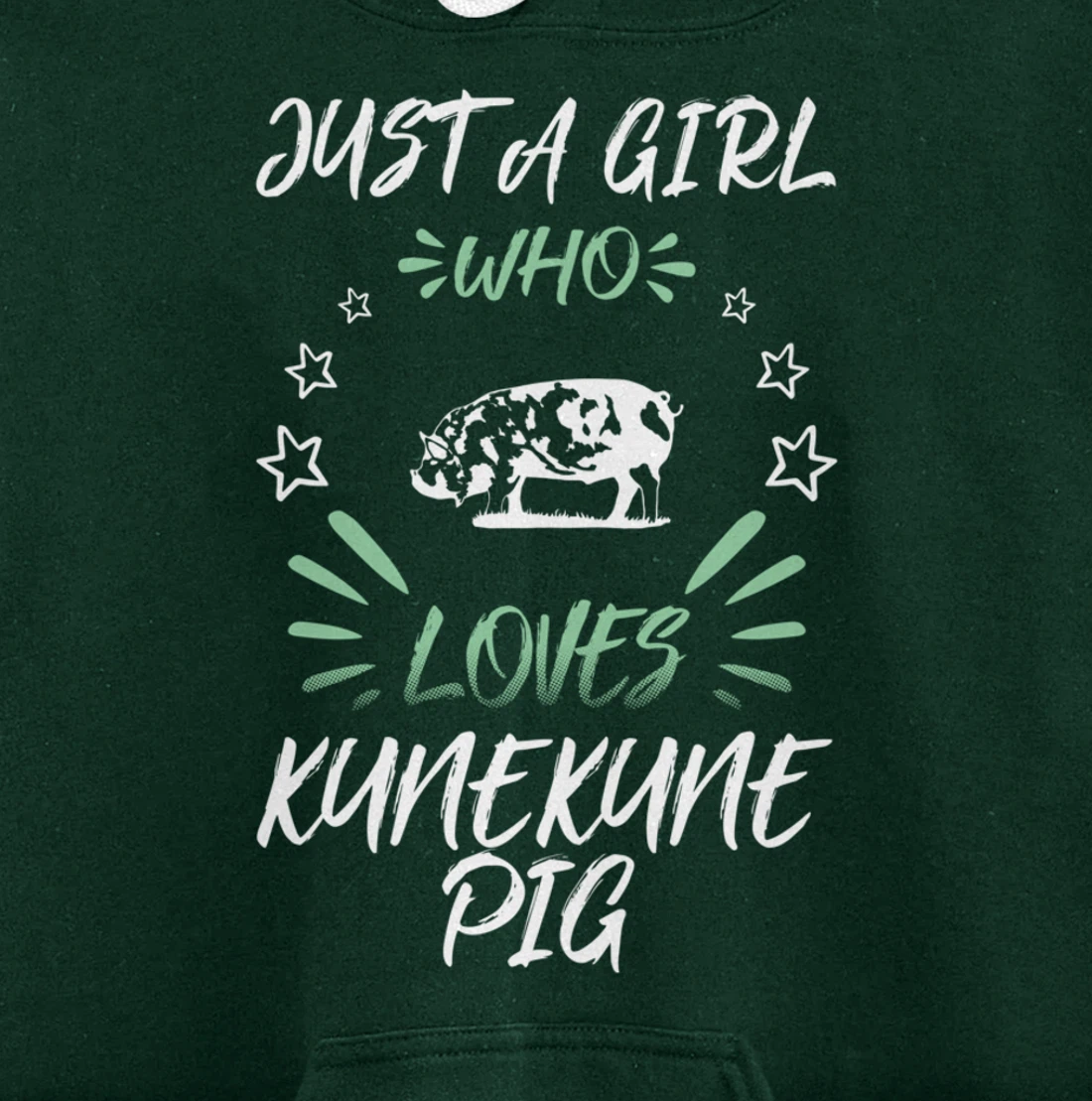 Just A Girl Who Loves Kunekune Pig Pullover Hoodie