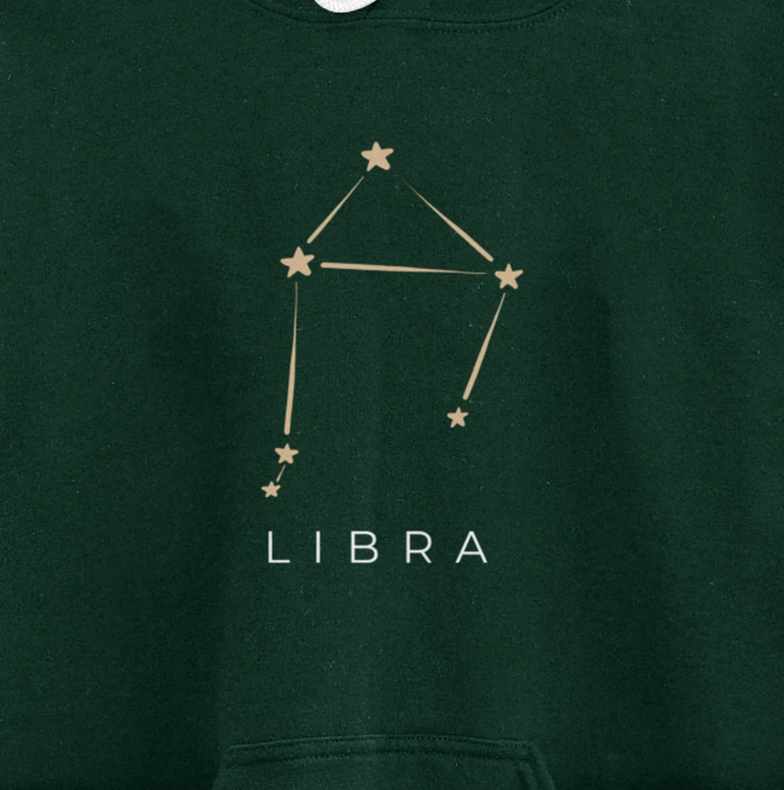 Libra Minimal Zodiac Sign Astrology Libra Gift Pullover Hoodie