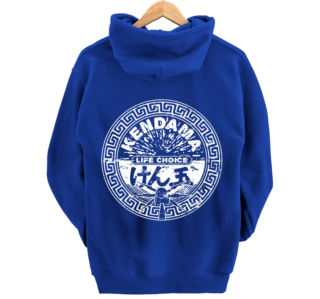 Kendama Life Choice Circular Design Kanji, Spirit Of Kendama Pullover Hoodie