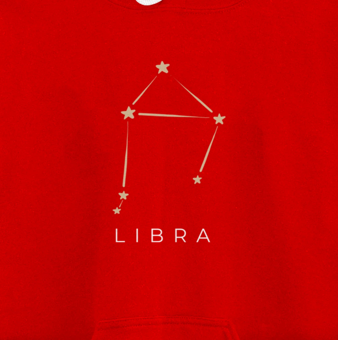 Libra Minimal Zodiac Sign Astrology Libra Gift Pullover Hoodie