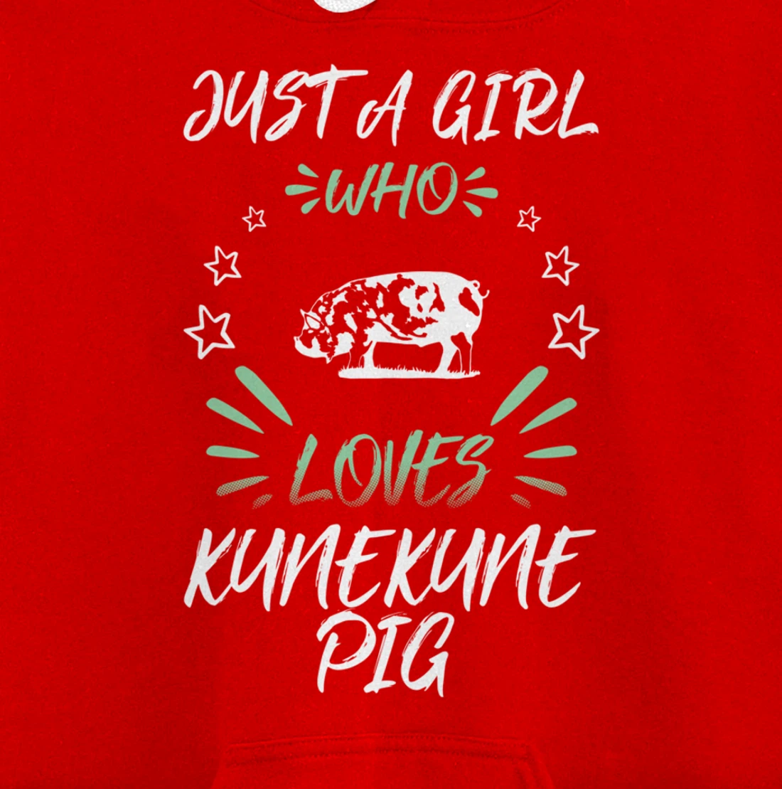 Just A Girl Who Loves Kunekune Pig Pullover Hoodie
