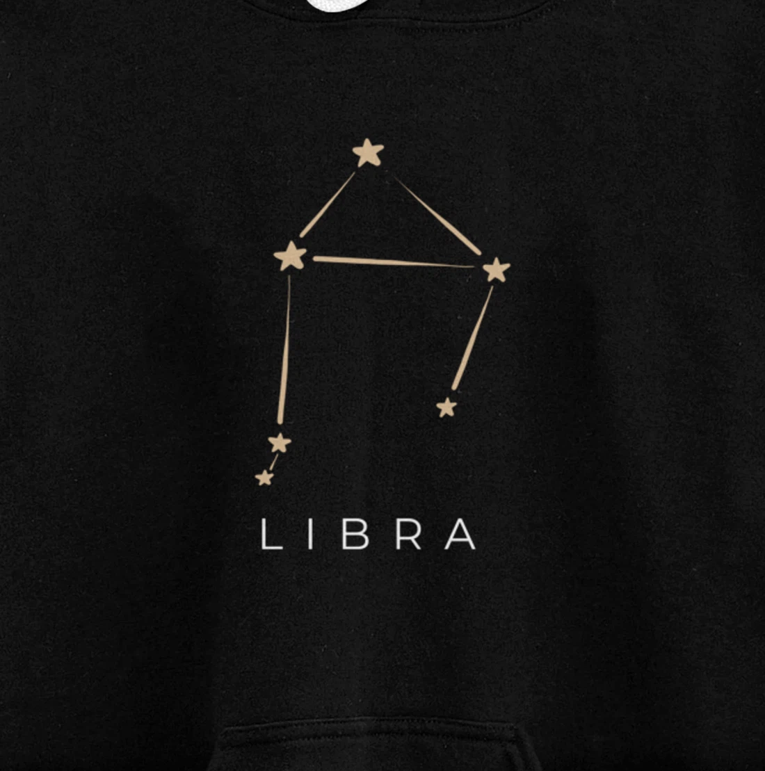 Libra Minimal Zodiac Sign Astrology Libra Gift Pullover Hoodie