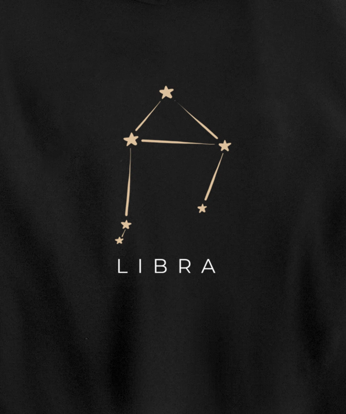 Libra Minimal Zodiac Sign Astrology Libra Gift Pullover Hoodie