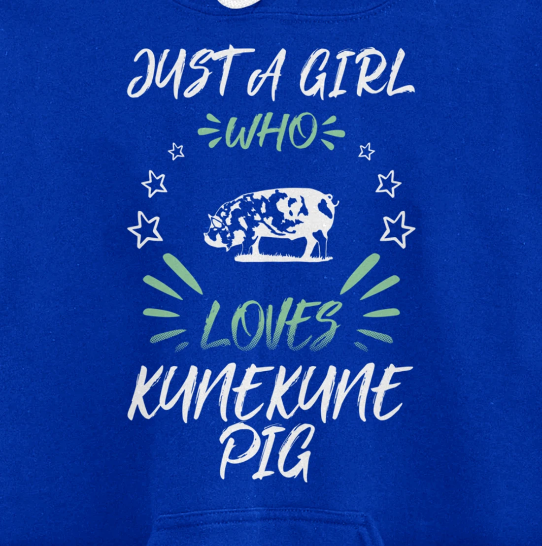 Just A Girl Who Loves Kunekune Pig Pullover Hoodie