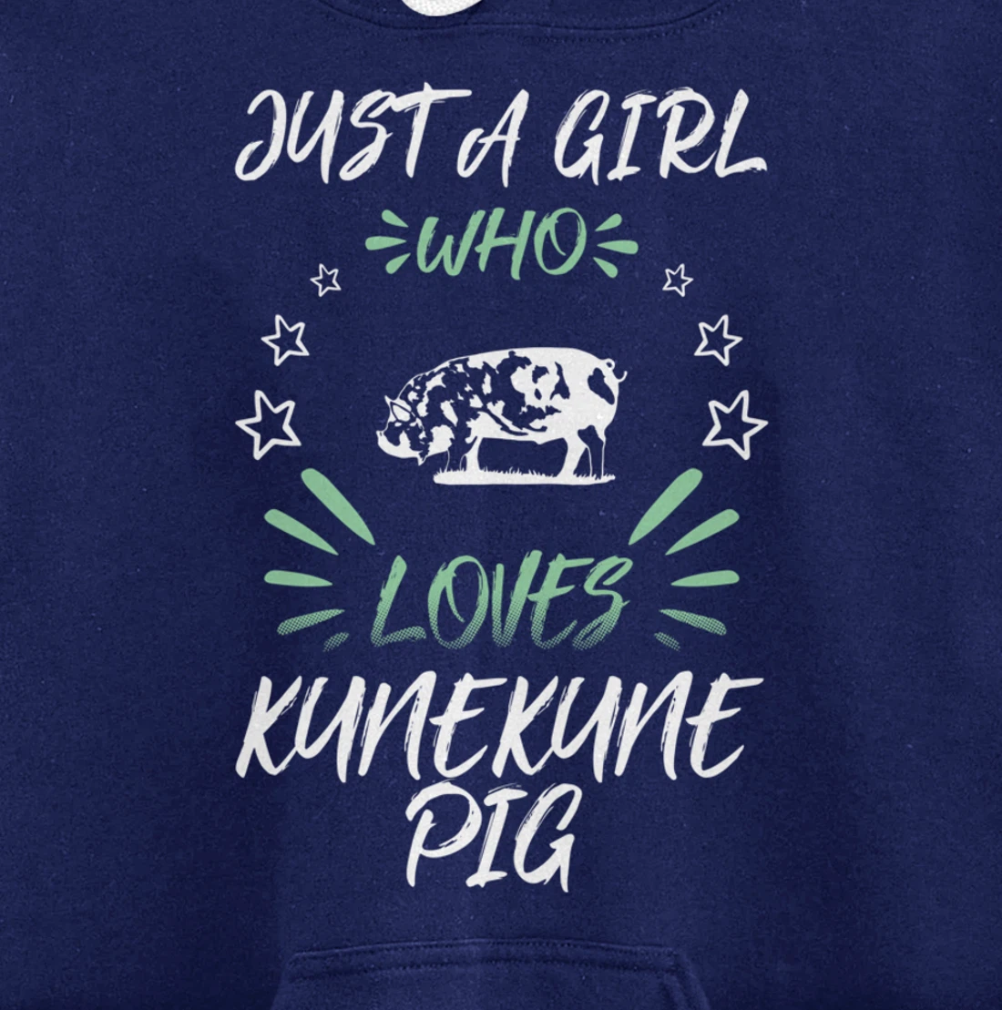 Just A Girl Who Loves Kunekune Pig Pullover Hoodie