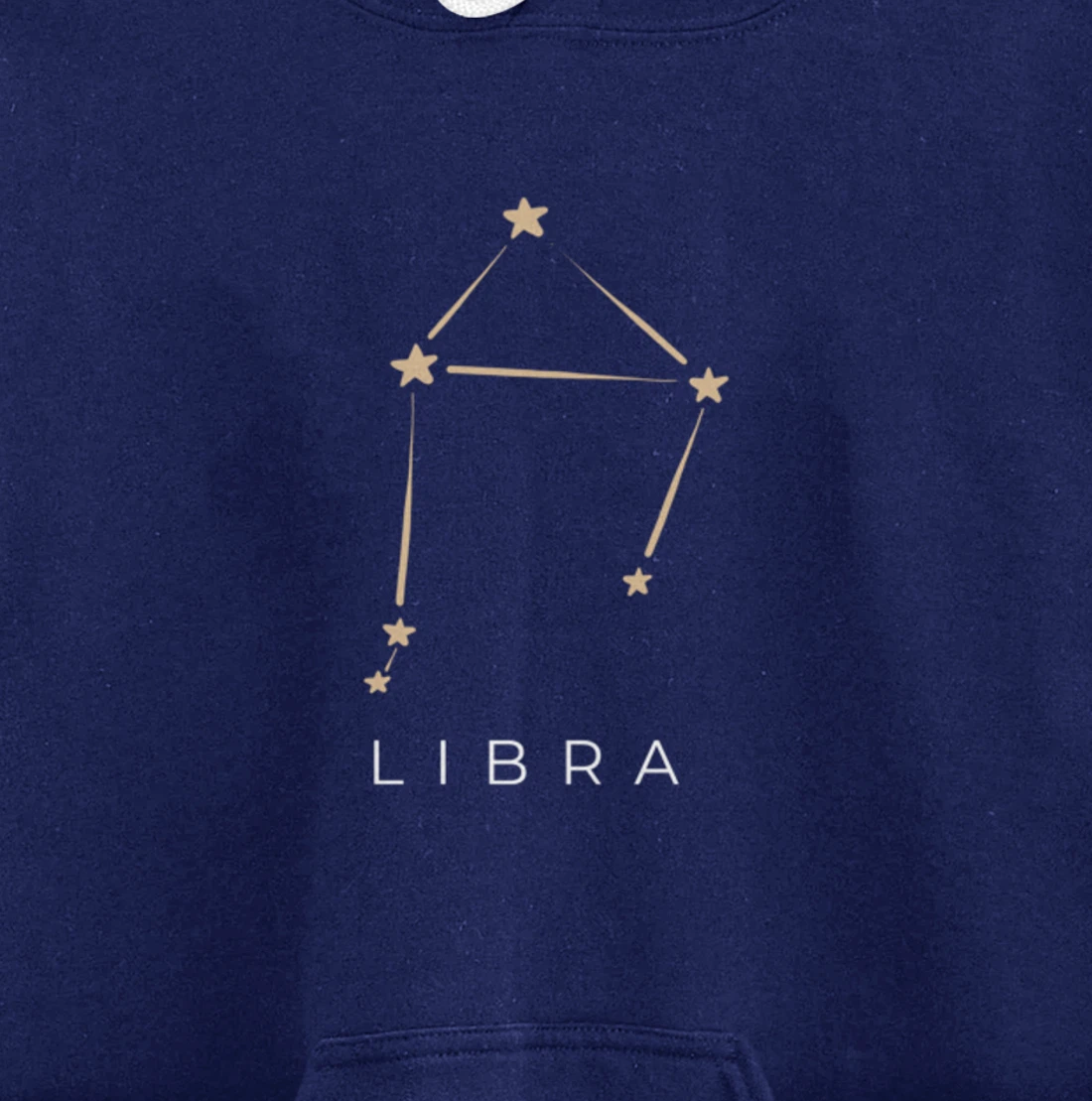 Libra Minimal Zodiac Sign Astrology Libra Gift Pullover Hoodie
