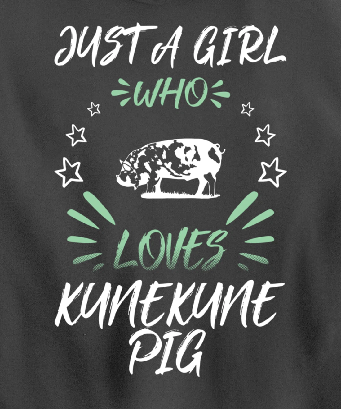 Just A Girl Who Loves Kunekune Pig Pullover Hoodie