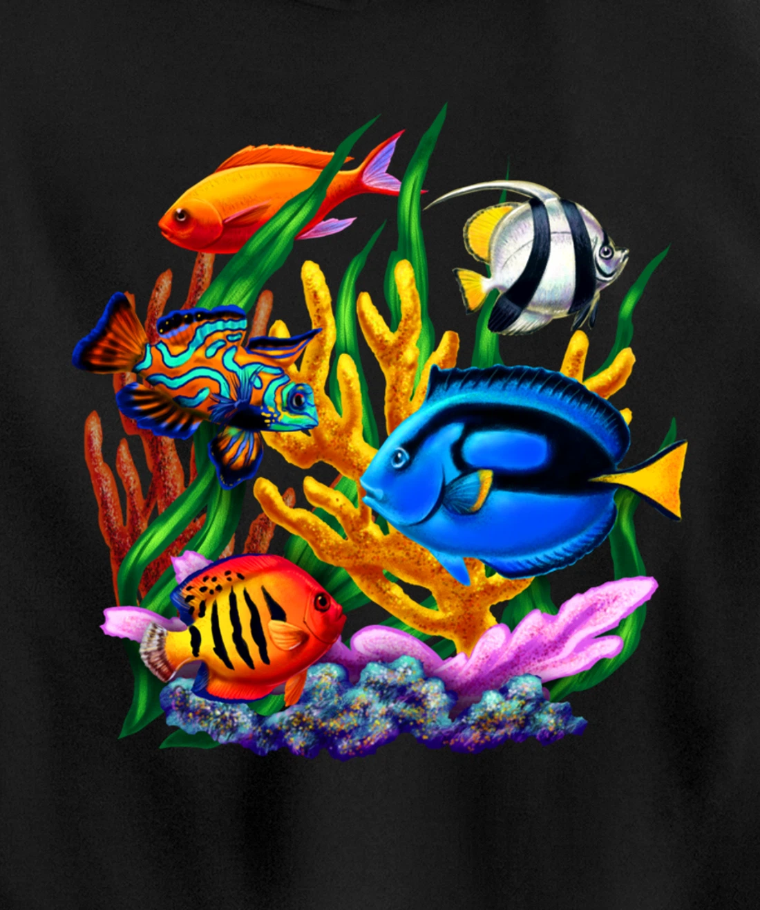 Tropical Fish Hoodie Pullover Hoodie