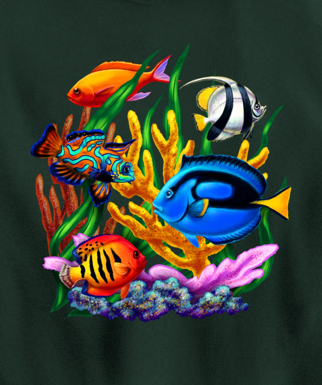 Tropical Fish Hoodie Pullover Hoodie