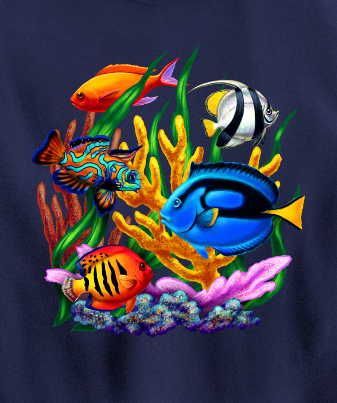 Tropical Fish Hoodie Pullover Hoodie