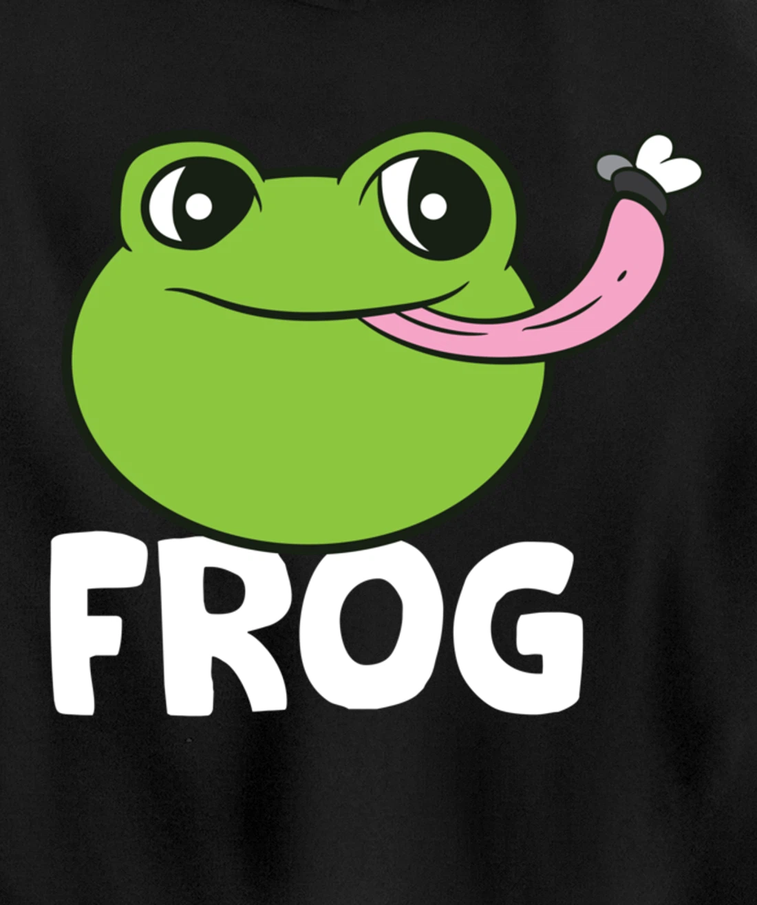 Frog Eating Flies Love Toads Funny Frog Lover Gifts Pullover Hoodie