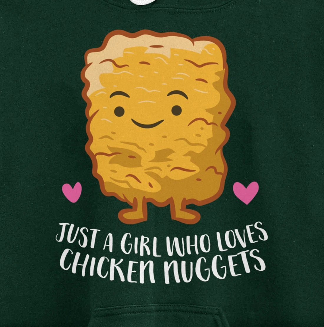 Chicken Nuggets Girl Just A Girl Who Loves Chicken Nuggets Pullover Hoodie