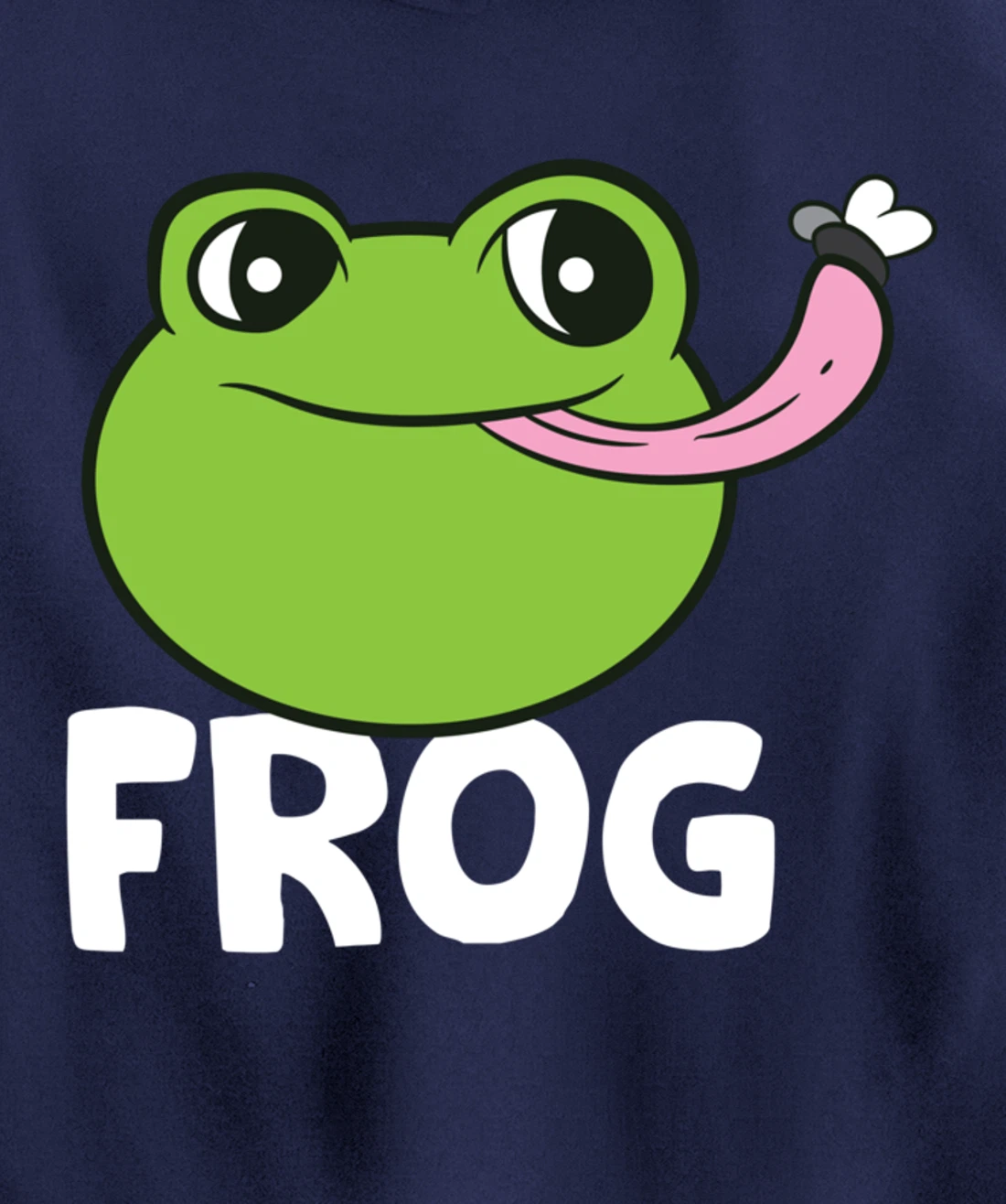 Frog Eating Flies Love Toads Funny Frog Lover Gifts Pullover Hoodie