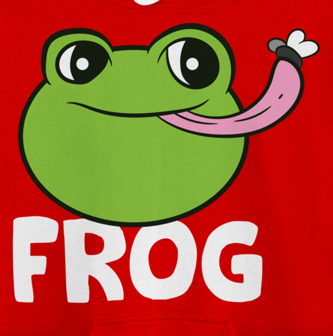 Frog Eating Flies Love Toads Funny Frog Lover Gifts Pullover Hoodie