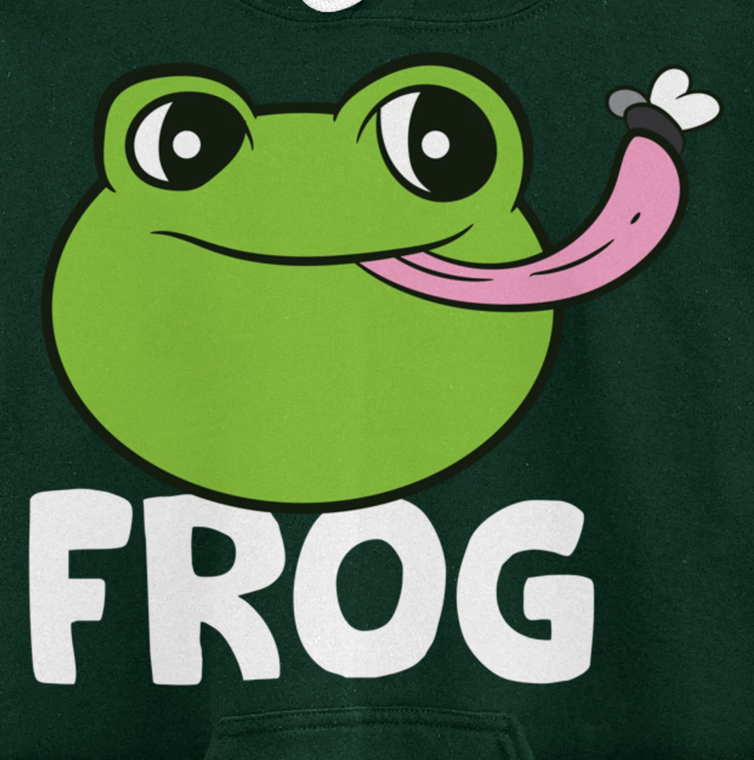 Frog Eating Flies Love Toads Funny Frog Lover Gifts Pullover Hoodie