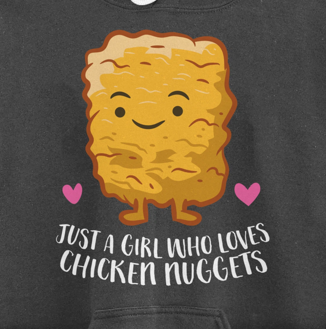Chicken Nuggets Girl Just A Girl Who Loves Chicken Nuggets Pullover Hoodie