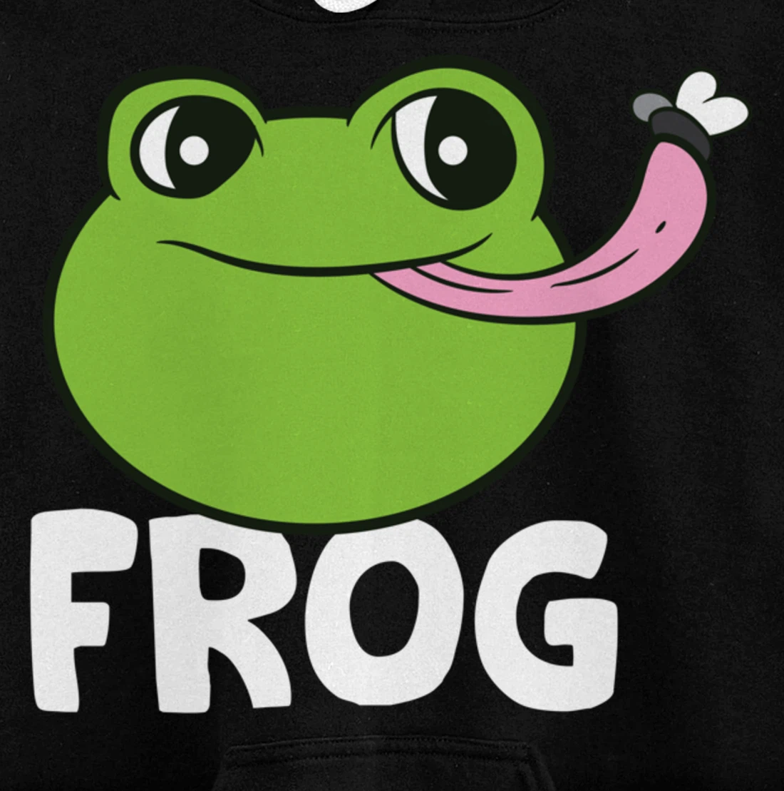 Frog Eating Flies Love Toads Funny Frog Lover Gifts Pullover Hoodie