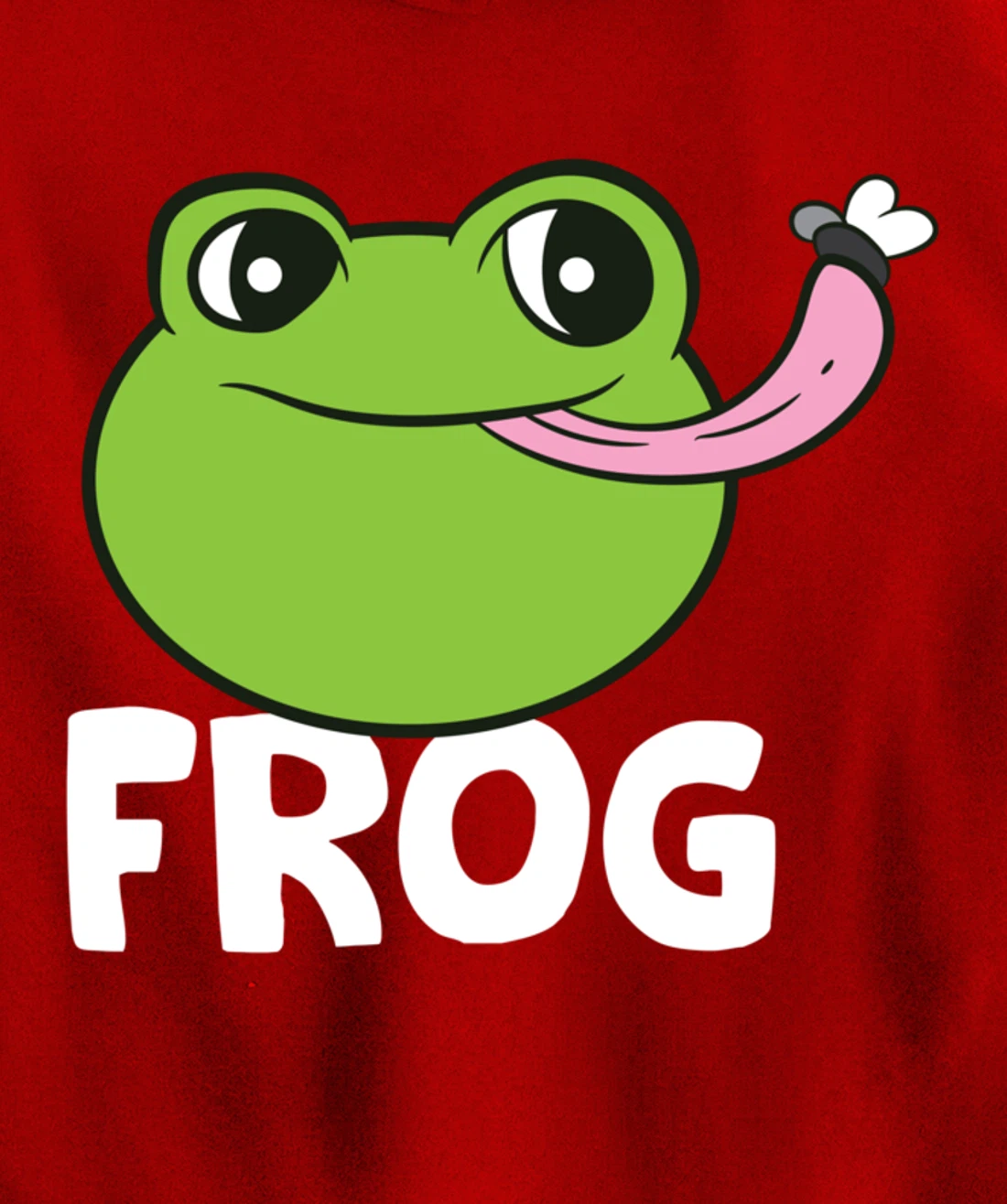 Frog Eating Flies Love Toads Funny Frog Lover Gifts Pullover Hoodie