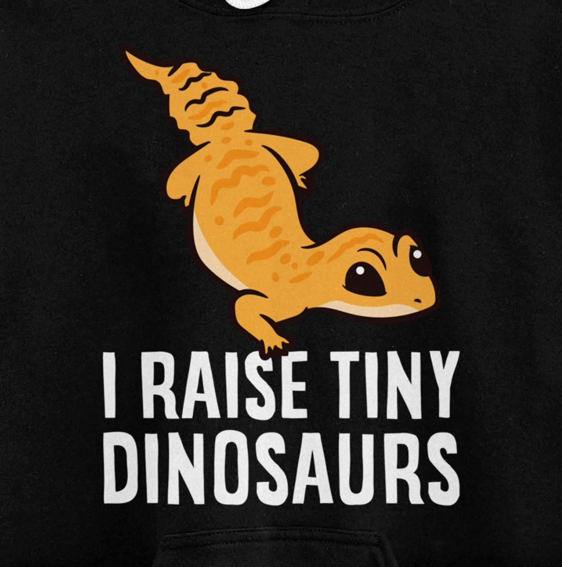 Geckos Leopard Lizard I Raise Tiny Dinosaurs Cute Gecko Pullover Hoodie