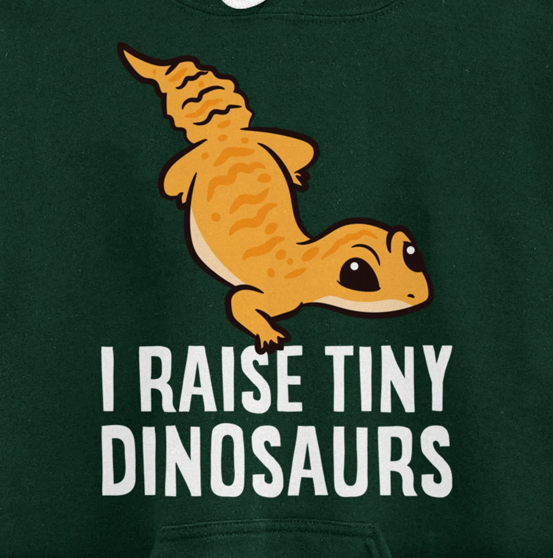 Geckos Leopard Lizard I Raise Tiny Dinosaurs Cute Gecko Pullover Hoodie