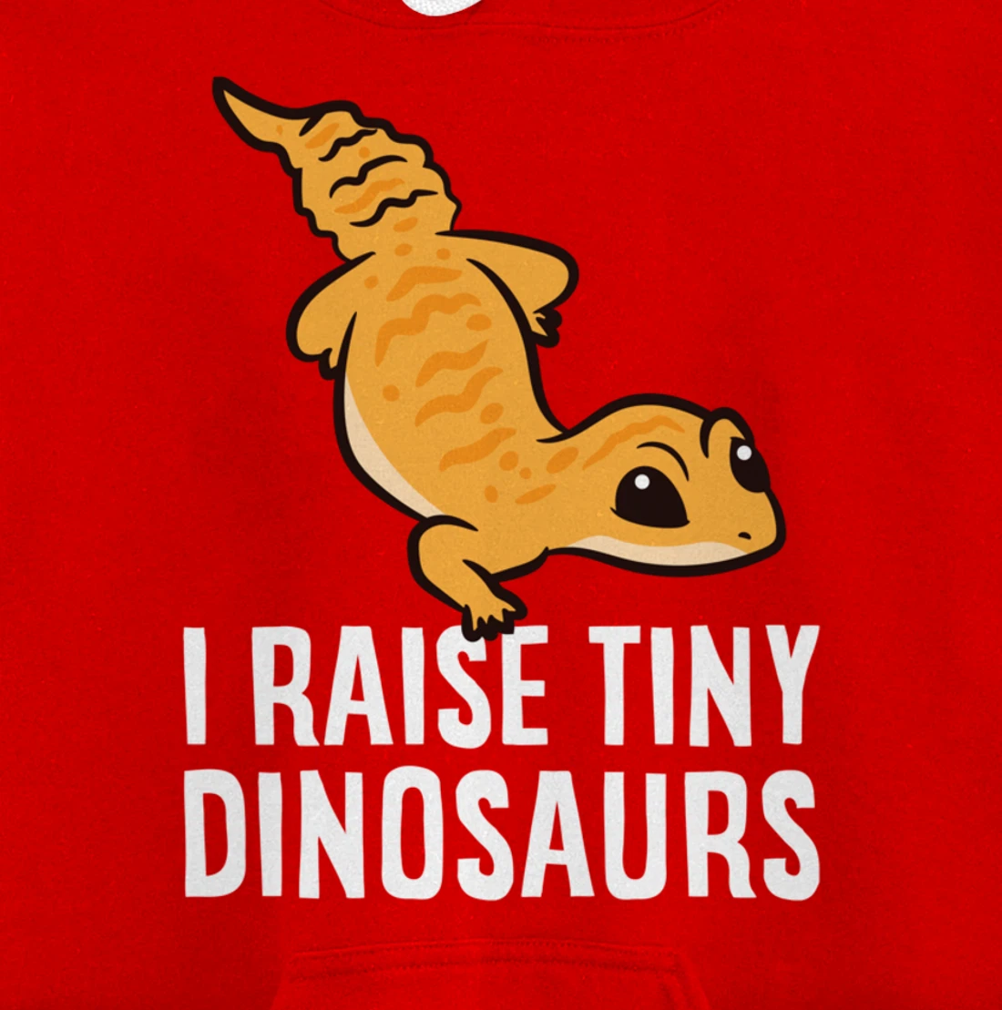 Geckos Leopard Lizard I Raise Tiny Dinosaurs Cute Gecko Pullover Hoodie