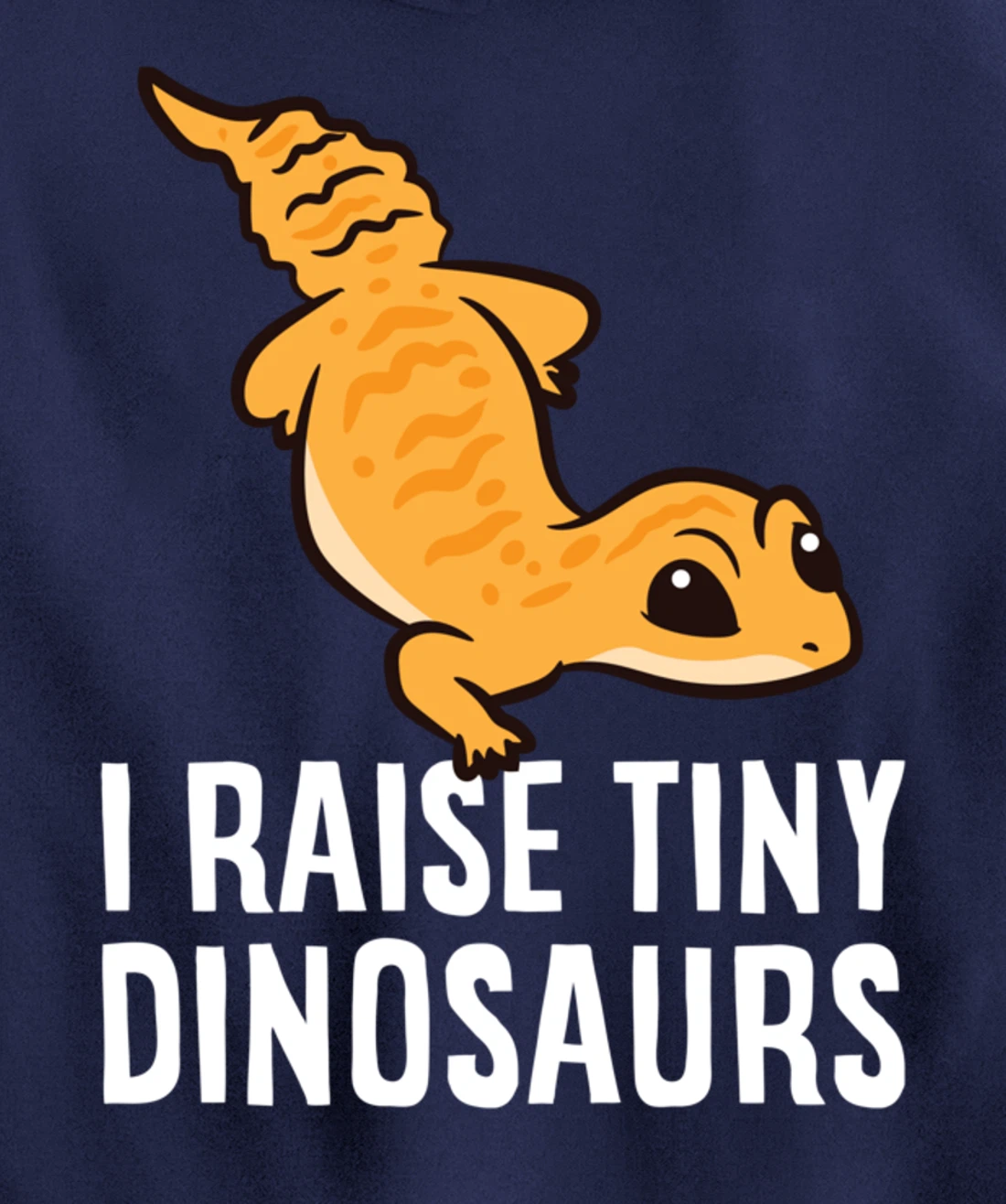 Geckos Leopard Lizard I Raise Tiny Dinosaurs Cute Gecko Pullover Hoodie