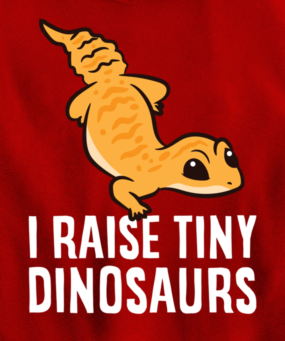 Geckos Leopard Lizard I Raise Tiny Dinosaurs Cute Gecko Pullover Hoodie