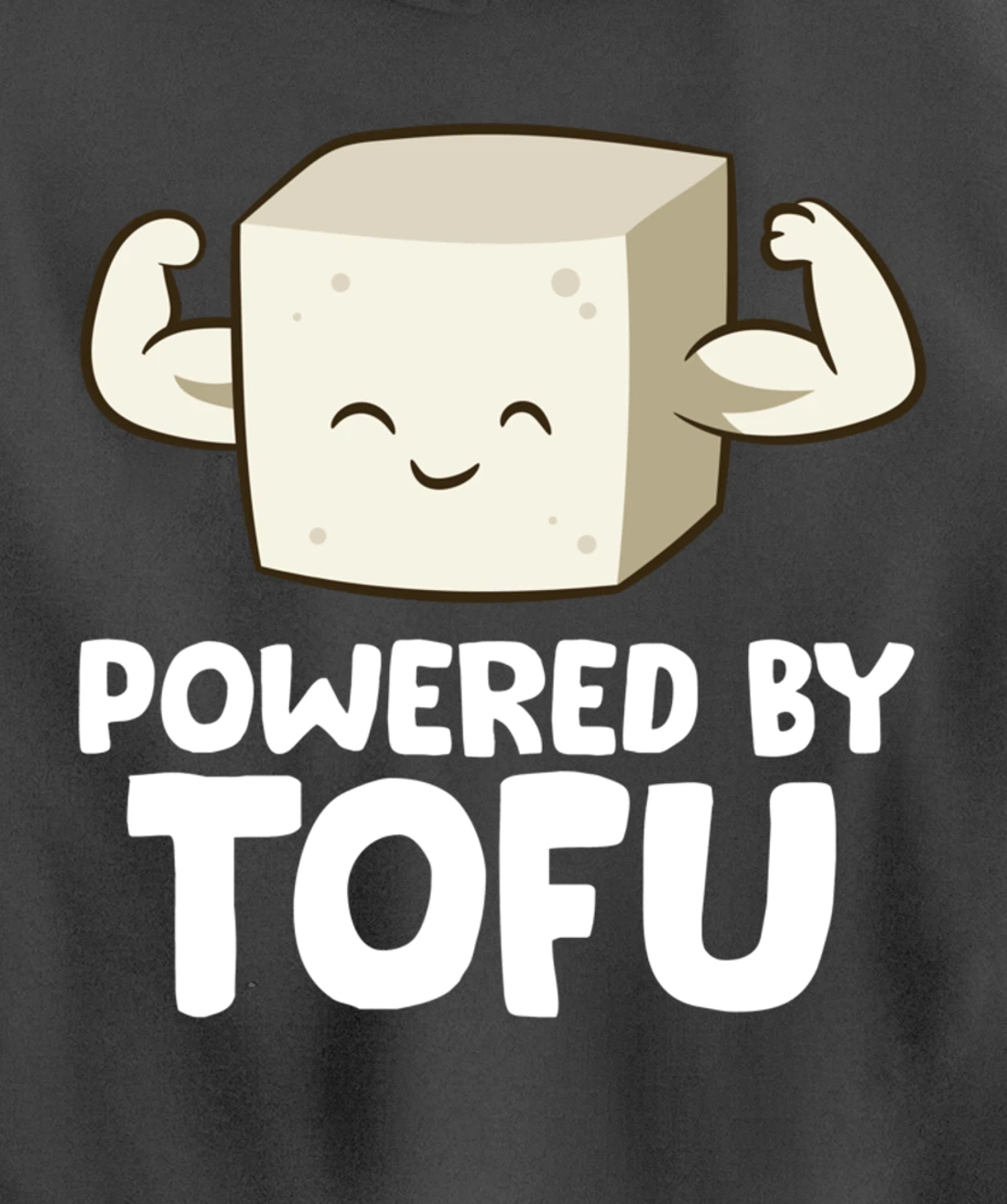 Vegan Vegetarian Love Tofu Powered By Tofu Pullover Hoodie