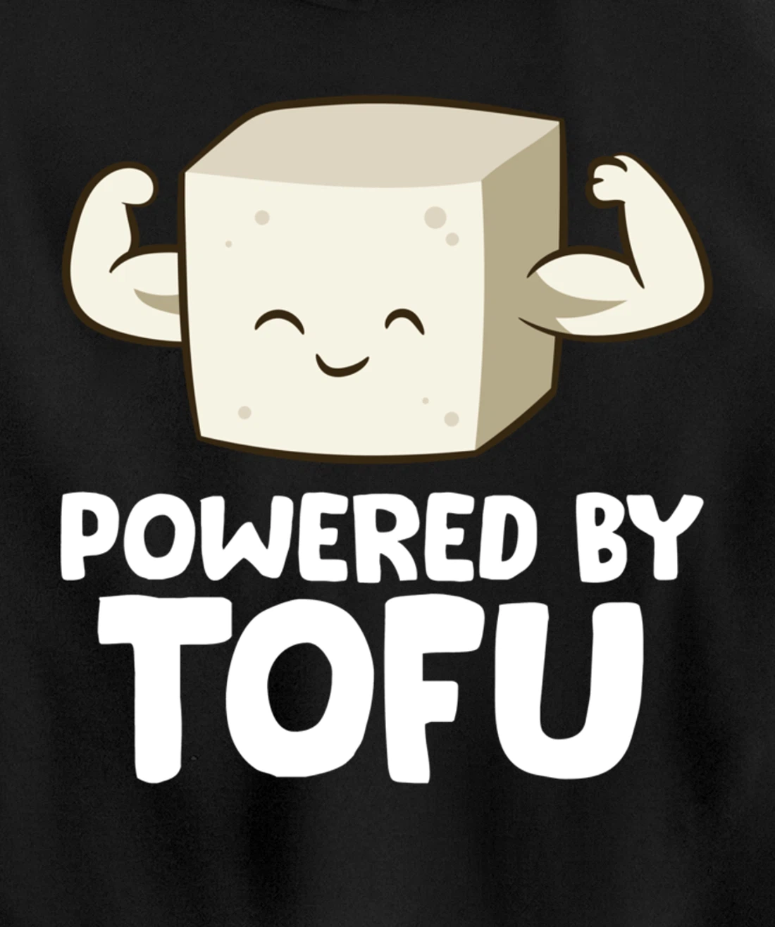 Vegan Vegetarian Love Tofu Powered By Tofu Pullover Hoodie