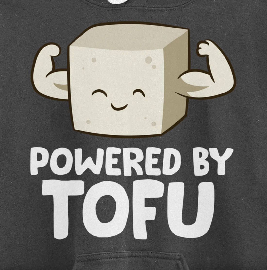 Vegan Vegetarian Love Tofu Powered By Tofu Pullover Hoodie