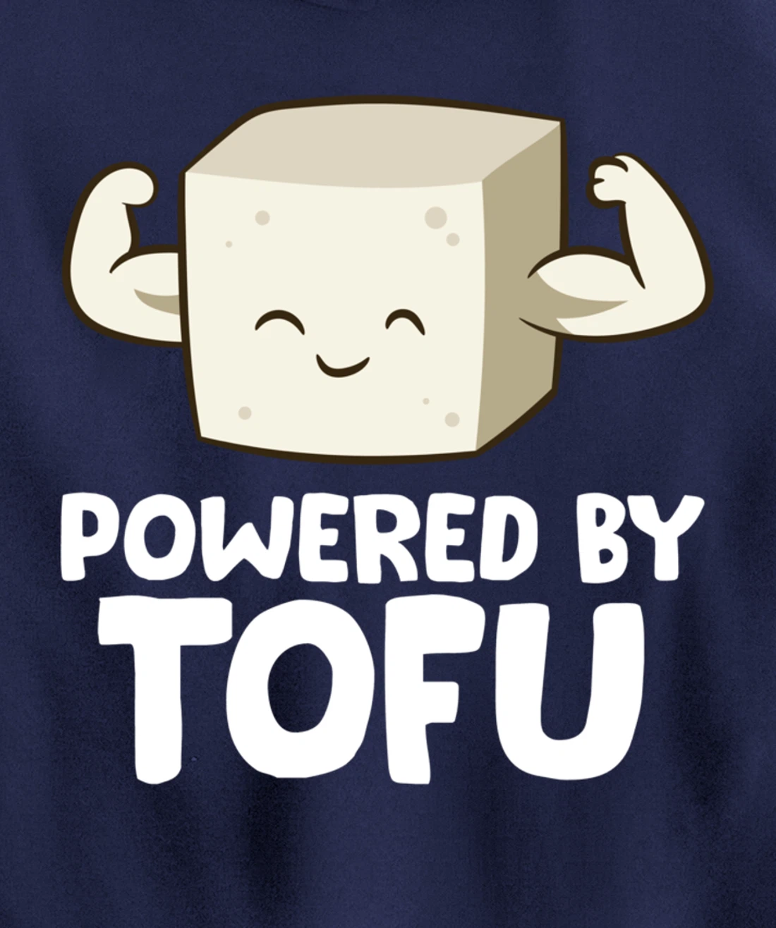Vegan Vegetarian Love Tofu Powered By Tofu Pullover Hoodie