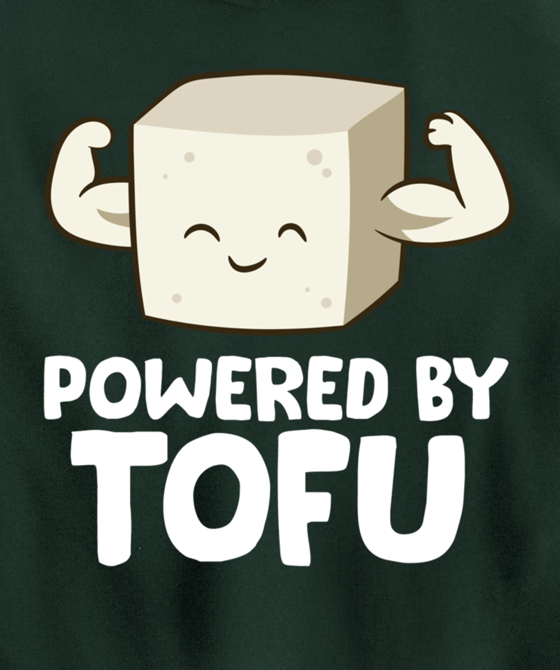 Vegan Vegetarian Love Tofu Powered By Tofu Pullover Hoodie